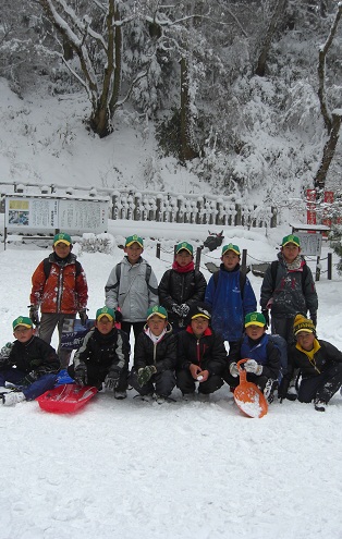 画像: 雪中金剛登山